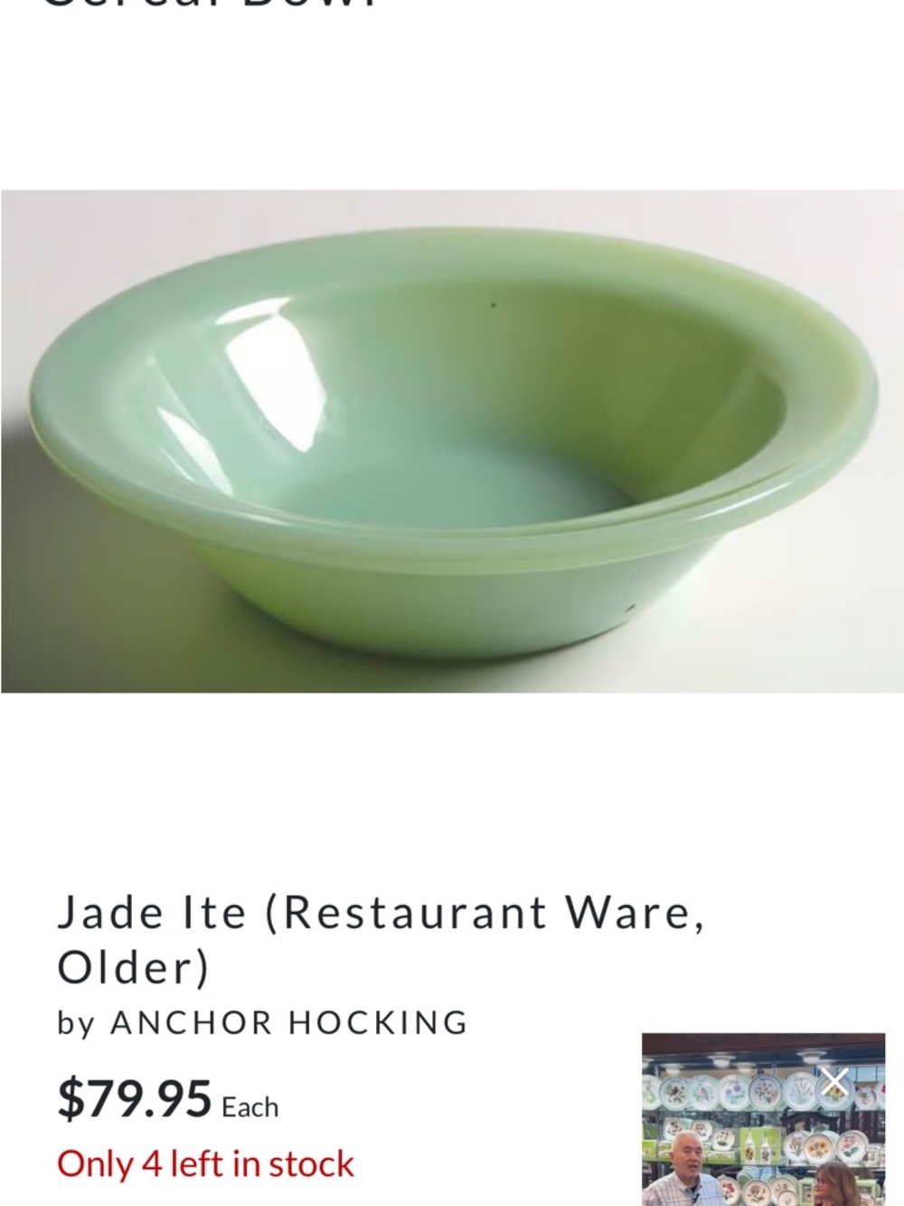 Fire King jadeite small bowls, set of 2. Green